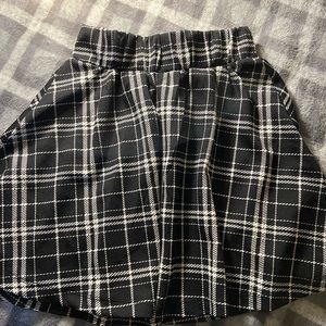 Skater plaid skirt